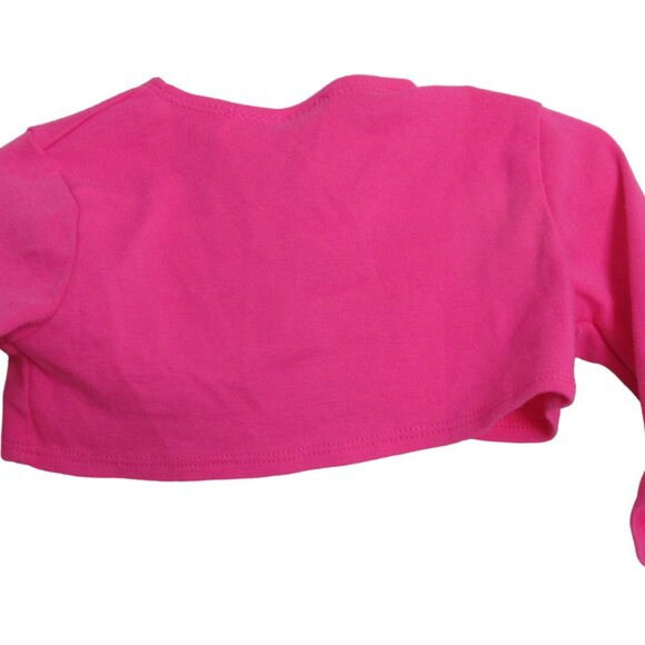 Youngland Baby Cardigan Sweater Girls 18M Pink Long Sleeve One Button Open Front - Picture 4 of 4